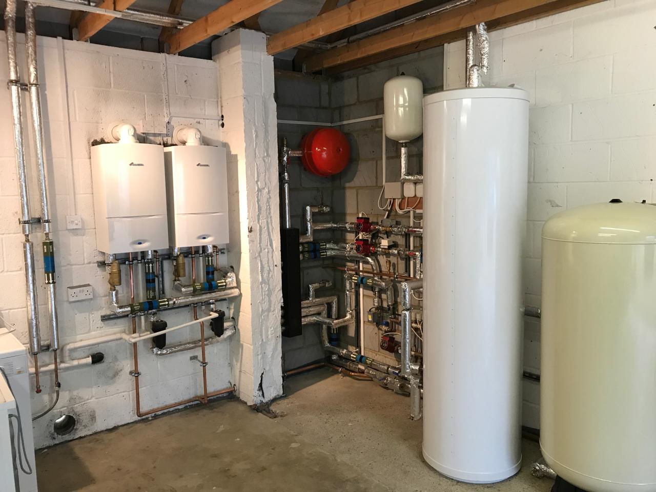 Replacement boilers with unvented cylinder and accumulator
